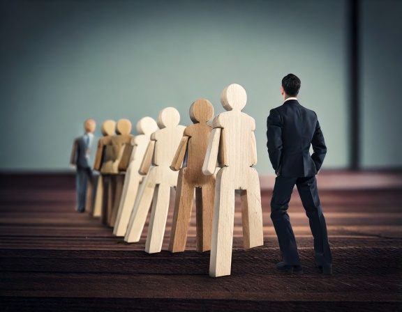 Group members working together